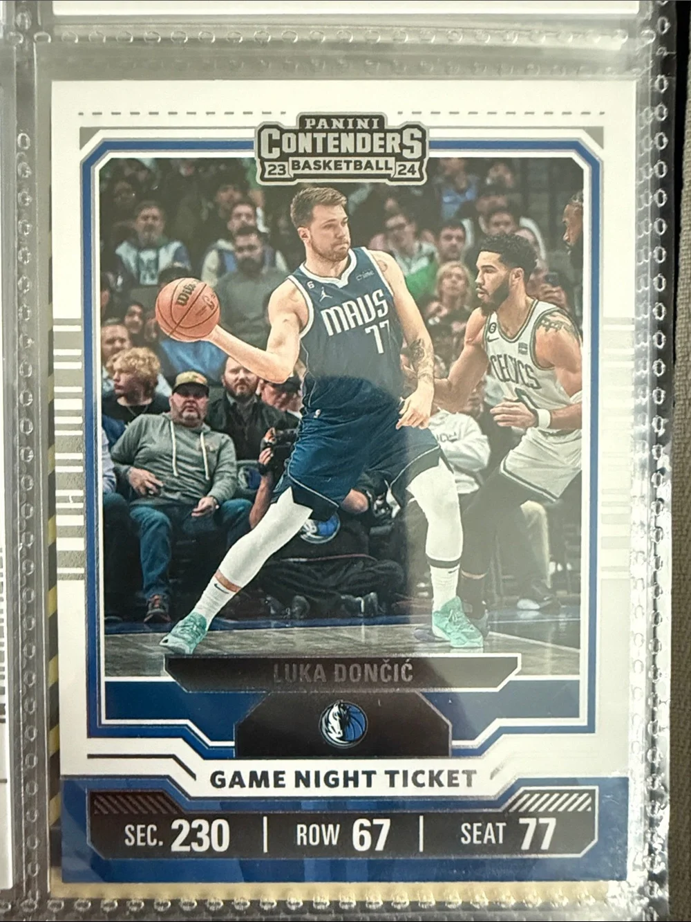 2023-24 Luka Dončić Game Night Ticket Basketball Card - Blue
